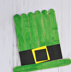 Popsicle Stick Leprechaun Hats