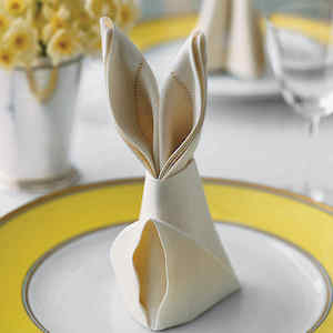 Bunny Napkin Fold