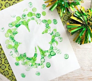 Four-Leaf Clover paper craft for st patrick's day