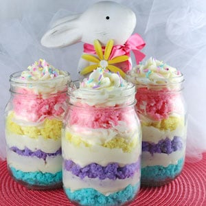 Easter Cupcakes in a Jar