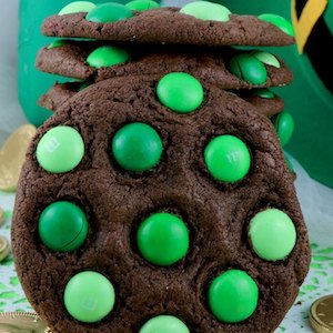 Mint M&M Cookies