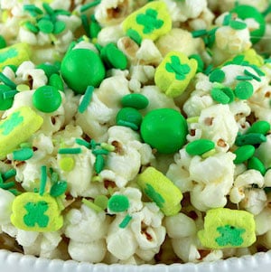 St. Patricks Day Popcorn appetizer