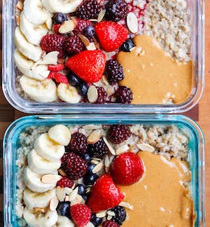 Peanut Butter and Banana Steel Cut Oats