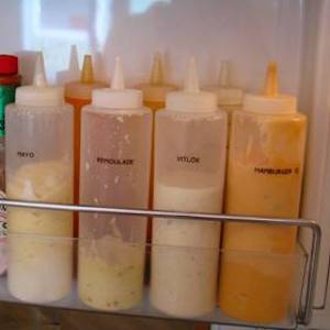 Condiments Bottle Organization for refrigerator door