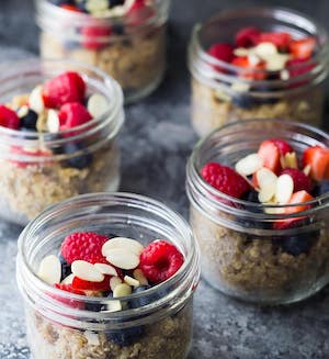 Fresh Berries, Almonds, and Quinoa