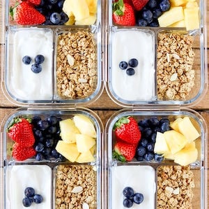 meal prep Fruit and Yogurt Bistro breakfast Bowl