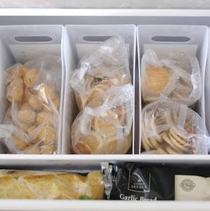 Freezer Bin Organization