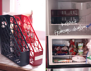 Magazine Holder Freezer Shelves