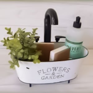 Farmhouse Enamel Tub Planter