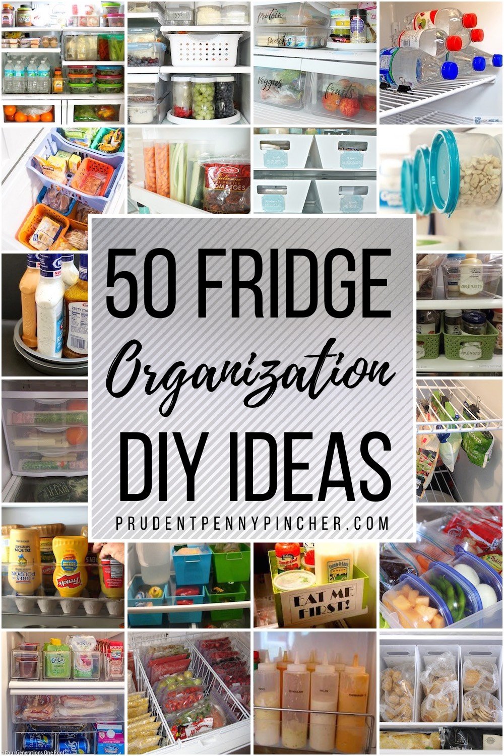 50 DIY Fridge Organization Ideas - Prudent Penny Pincher