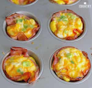 Low Carb Ham and Egg Cups