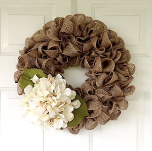 burlap wreath