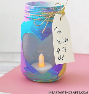 Mother's Day Mason Jar Votive Gift