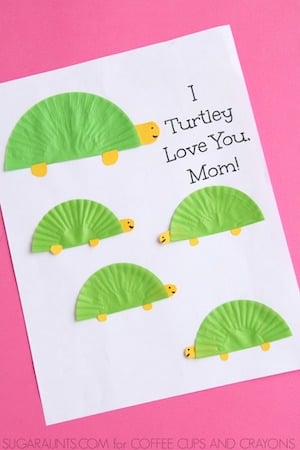 Turtle Card Craft for kids