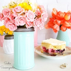 dollar tree Sugar Shaker Flower Vase craft