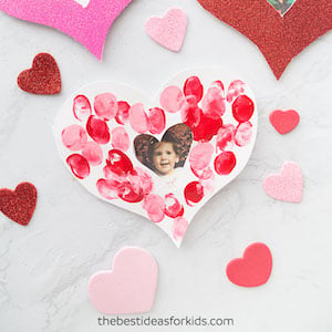 Fingerprint Heart Card for kids