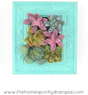 Vertical Faux Succulent Garden Dollar Tree craft