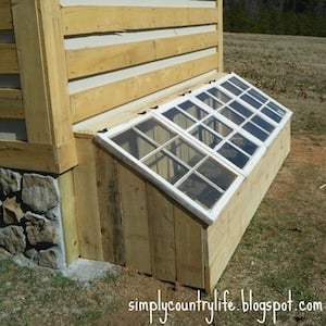 Greenhouse Made from Old Windows