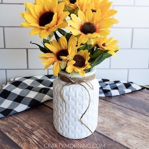 Florero de la granja del girasol del árbol del dólar