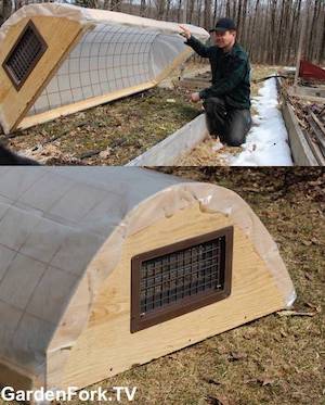 hoop house cold frame