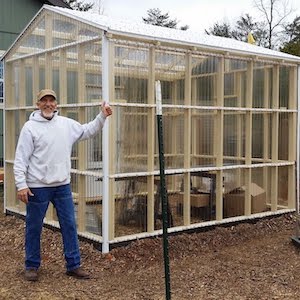 greenhouse with Tuftex panels 