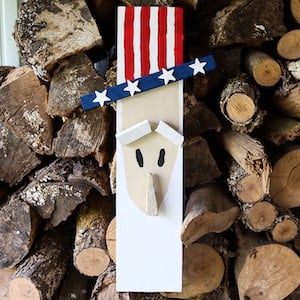 Uncle Sam Scrap Wood Decoration