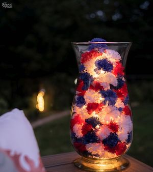 5 Minute 4th of July Vase