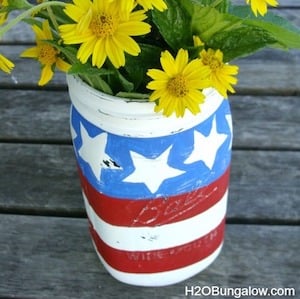 Patriotic Mason Jars