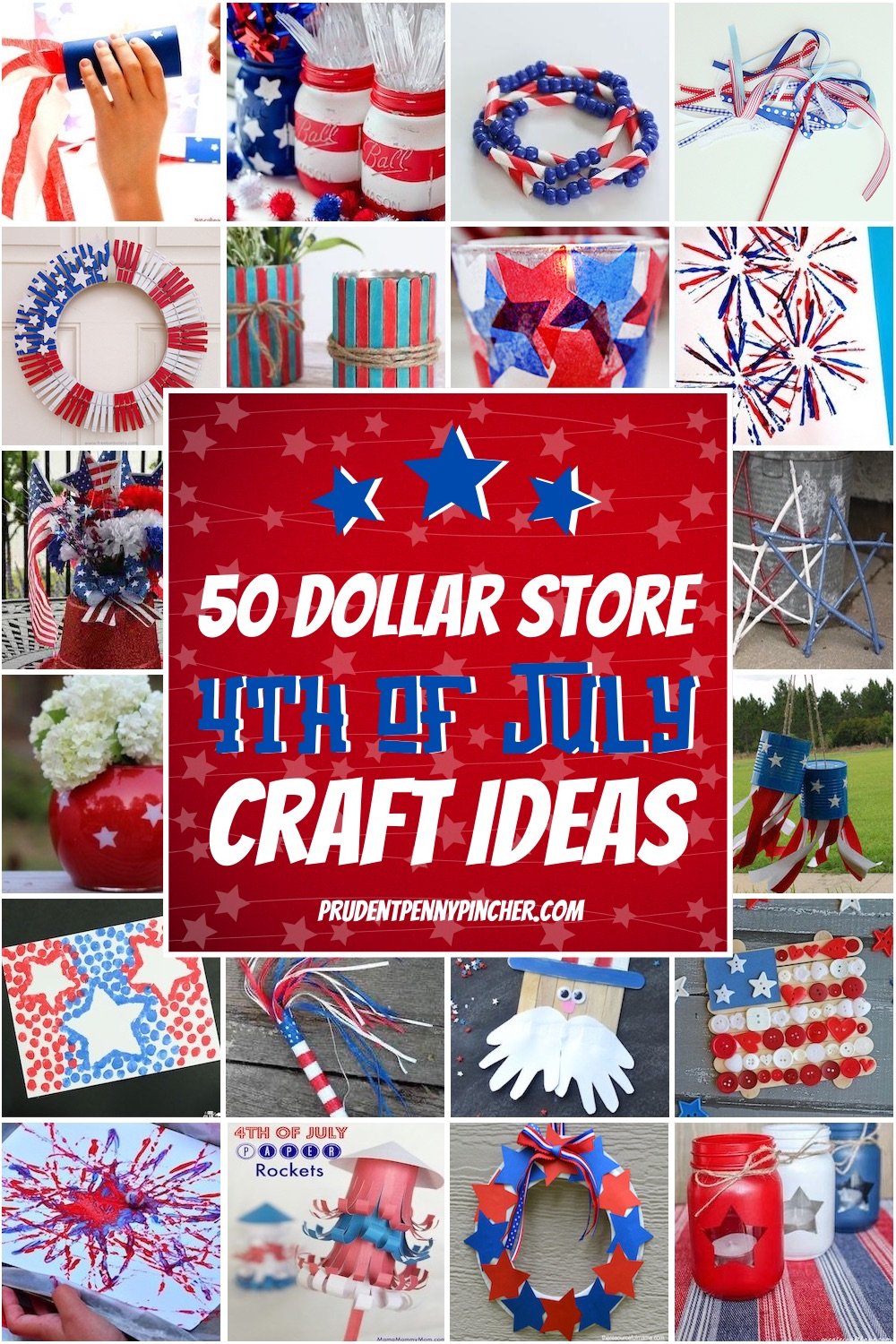 50 Dollar Store 4th of July Crafts