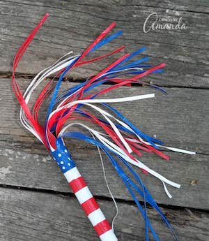 Patriotic Duct Tape Parade Stick