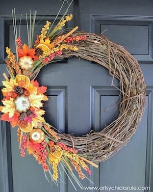 DIY Fall Floral Wreath 