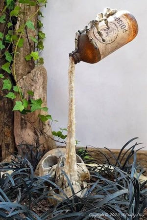 Skull and Floating Bottle 
