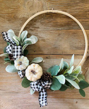 fall hoop wreath