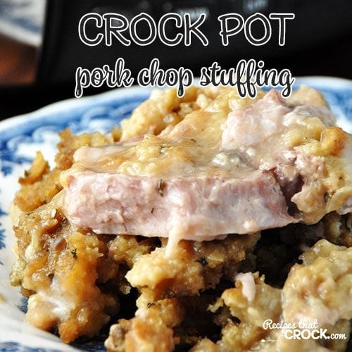 CrockPot Pork Chop Stuffing