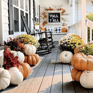 farmhouse fall porch