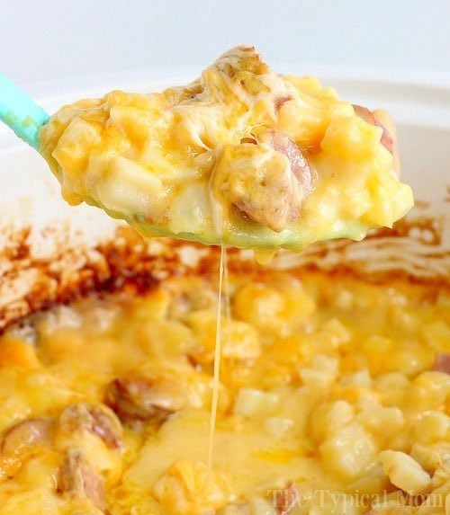 Cheesy Potatoes with Sausage