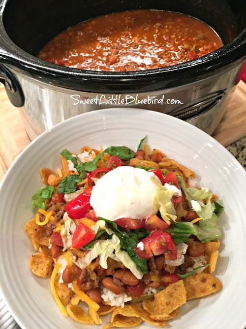 Easy Smothered Fritos Taco Bowls