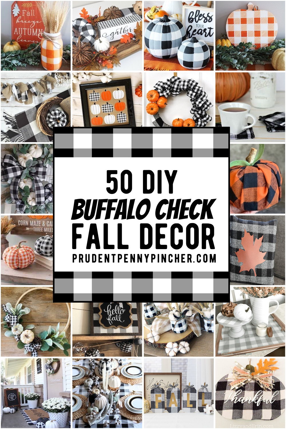 buffalo check fall decor