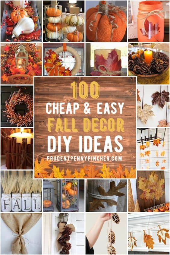 decoración de otoño barata y fácil
