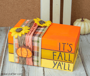Autumn Stacked Books Fall Craft to Sell