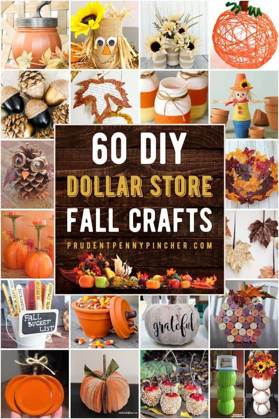 60 Dollar Store Fall Crafts - Prudent Penny Pincher