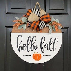 farmhouse fall door hanger