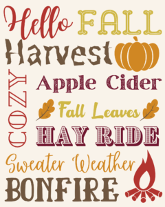 30 Free Fall Printables for Fall Decorating - Prudent Penny Pincher