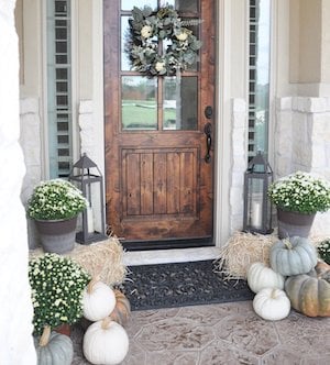 neutral fall porch