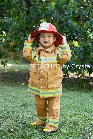 DIY Fireman Costume for boys