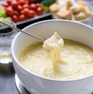 Cheese Fondue fall appetizer 