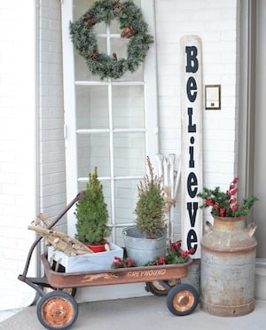  Rustic Winter Front Porch