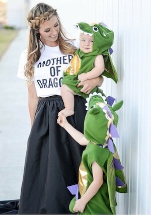 Mother of Dragons Mom and Kid Halloween Costumes