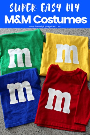 last minute M&M halloween Costumes