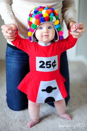 DIY Baby Gum Ball Machine Costume